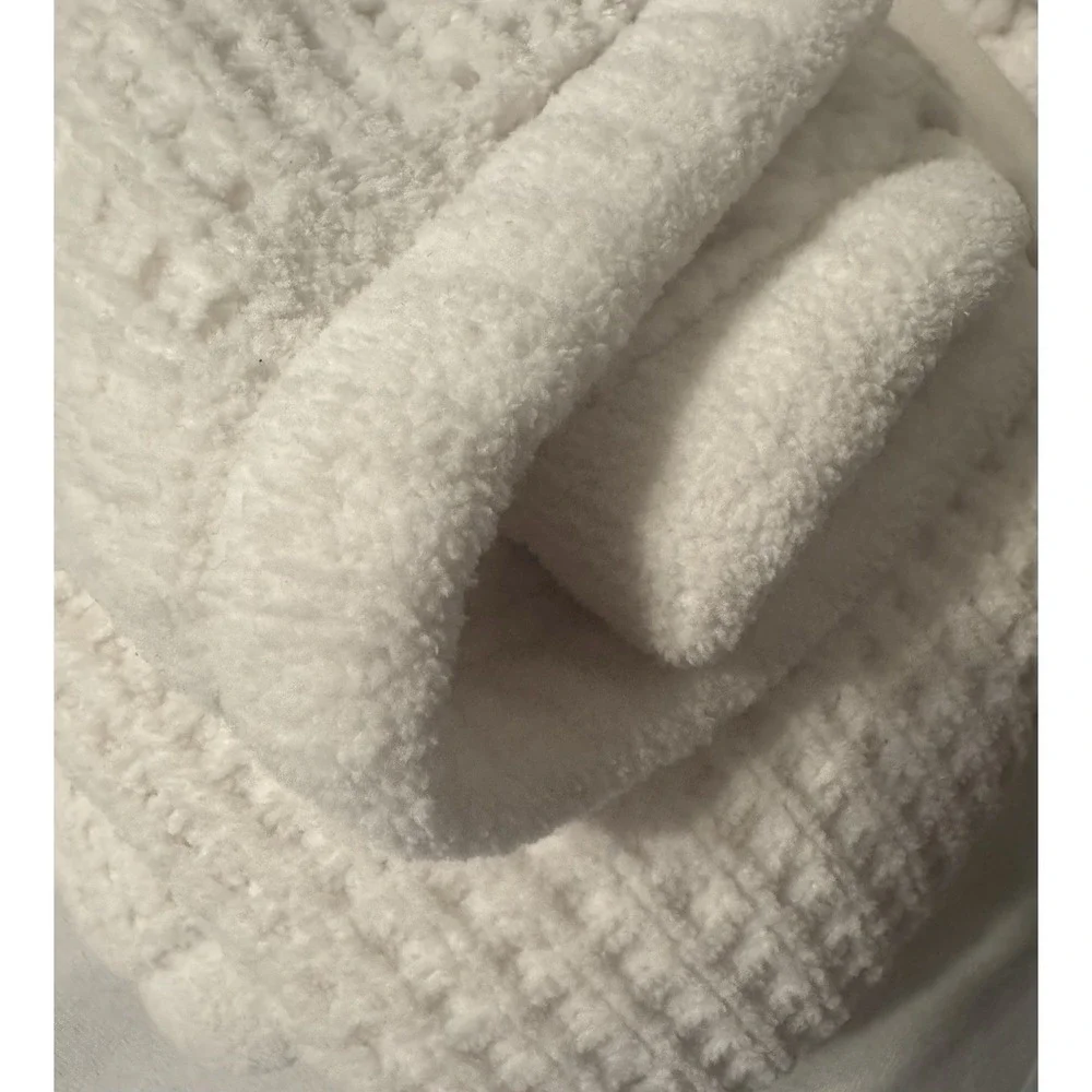 New Threshold Off White Throw Blanket 50
